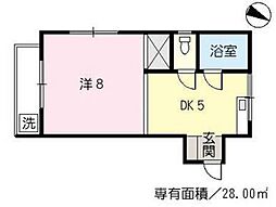 門田ビル 1DKの間取図画像