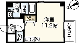 ilfiore ワンルームの間取図画像