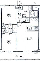 コンチェルト御薗宇 2LDKの間取図画像
