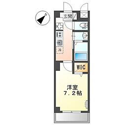 ファミールK 1Kの間取図画像