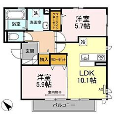 物件の間取り