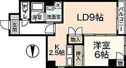 ベルソーレ松本 1LDKの間取図画像