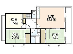 メゾン大町 3LDKの間取図画像