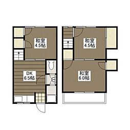 みづほ荘 1階3DKの間取り
