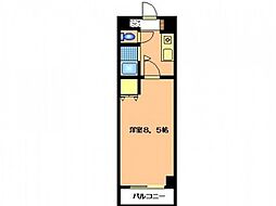 ソルジエンテ21 3階1Kの間取り