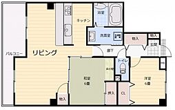 EFT-牛田東 1階2LDKの間取り