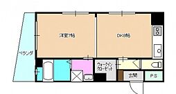 メリーアパ―ト 1階1DKの間取り