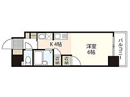 第3西十日市ビル ワンルームの間取図画像