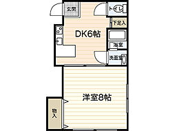 ミユキ 8階1DKの間取り