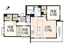 Ｙａｎａｇｉ　Ｔａｋａｓｕ 3階3LDKの間取り
