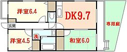 ノネット東野 1階3DKの間取り