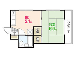 A1ビル 1DKの間取図画像