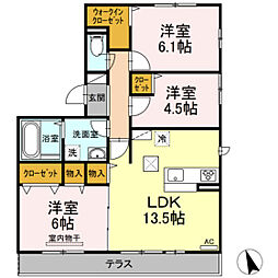 間取図画像 3LDK