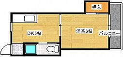 渡部ビル 1DKの間取図画像