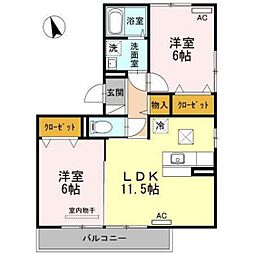 間取図画像 2LDK