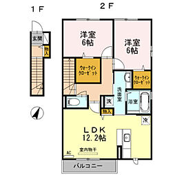 間取図画像 2LDK