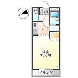 間取図画像 1K