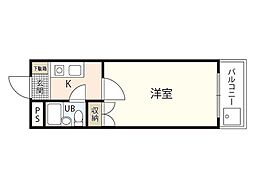 Sビル海田 1Kの間取図画像