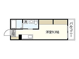 コンフォール海田 ワンルームの間取図画像