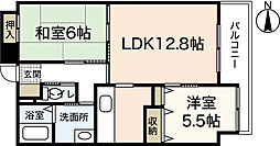 ワイビル 2LDKの間取図画像
