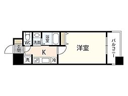 グラヴィスコート加古町 1Kの間取図画像