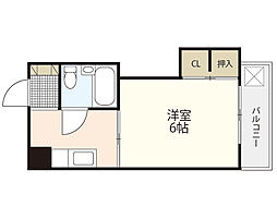 N428ビル 1Kの間取図画像