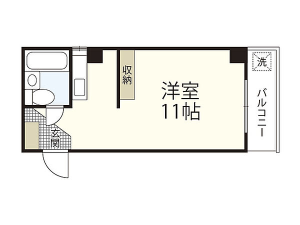 広島県広島市中区本川町1丁目(賃貸マンション1R・4階・23.00㎡)の写真 その2