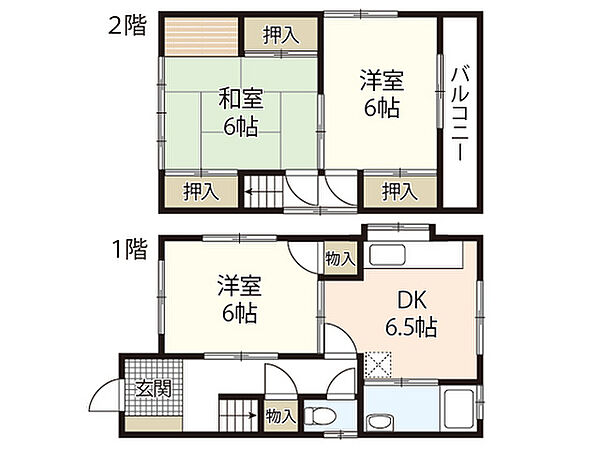 安東貸家 ｜広島県広島市安佐南区安東4丁目(賃貸一戸建3DK・--・64.00㎡)の写真 その2