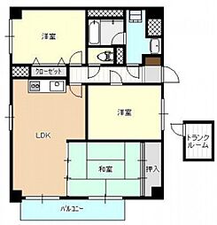 セントヒルズ 3階3LDKの間取り
