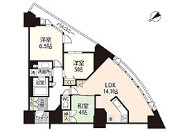 ザ・パークハウス広島駅前通り 10階3LDKの間取り