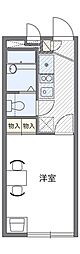 レオパレスアトレイ 1階1Kの間取り