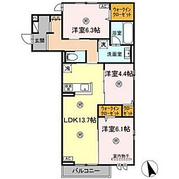 Southern Gion 3LDKの間取図画像