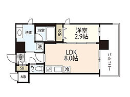ＴＭレジデンス 6階1LDKの間取り