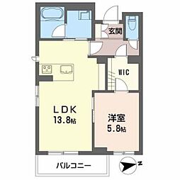 Ｖｉｏｌａ　Ｆｕｒｕｉｃｈｉ 3階1LDKの間取り