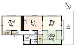 クレスト古江 3DKの間取図画像
