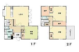 廿日市市前空三丁目　賃貸戸建 3LDKの間取り