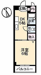 それいゆ 3階1DKの間取り