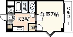 間取図画像 1K