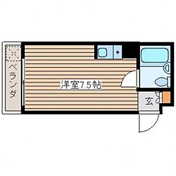 さくらビル ワンルームの間取図画像