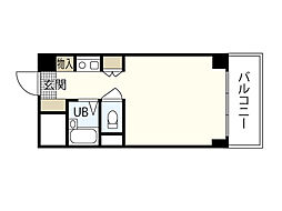 プラネットパーク牛田旭 1Kの間取図画像