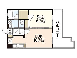 Felice緑井 1LDKの間取図画像