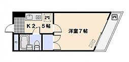 リンダーホフ 1Kの間取図画像
