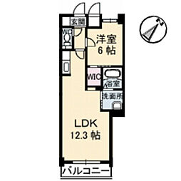 タカスヒルズ 1LDKの間取図画像