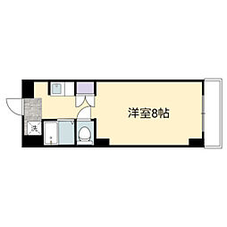 カルティエ宇品西 ワンルームの間取図画像