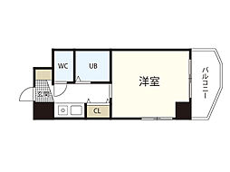 リバーサイド曽我2 1Kの間取図画像