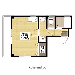 しまなみ第2ビル ワンルームの間取図画像