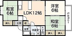 アネックス宮内B 3LDKの間取図画像