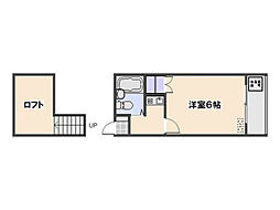 五日市中央レジデンス 1Kの間取図画像
