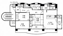 ファミーユ・T 3SLDKの間取図画像