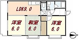 コーポラス大町 3LDKの間取図画像